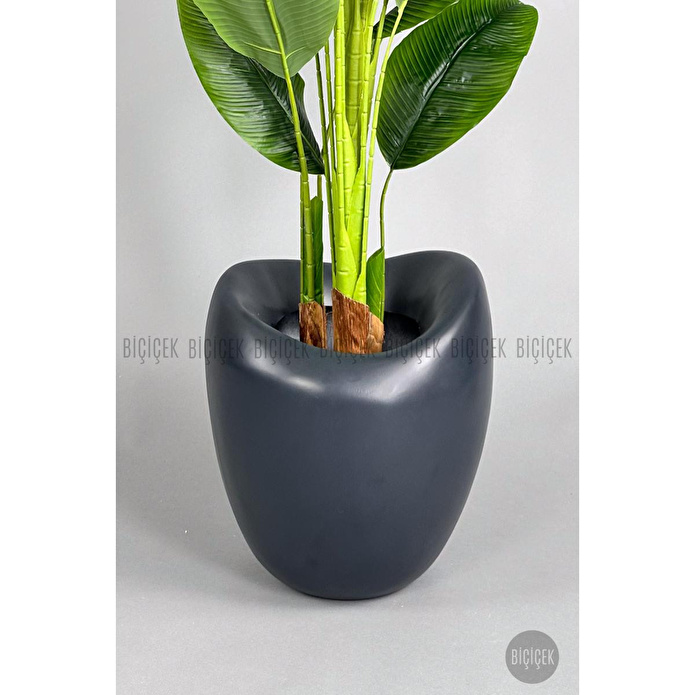 Biçiçek Yapay Muz Ağacı 185-220 Cm Gri