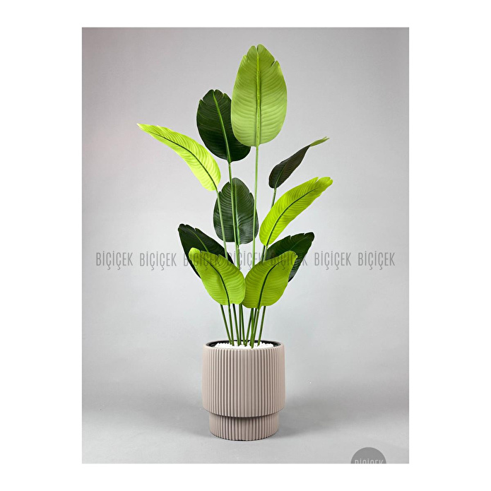 Biçiçek Yapay Muz Ağacı 145-185 Cm Kahverengi