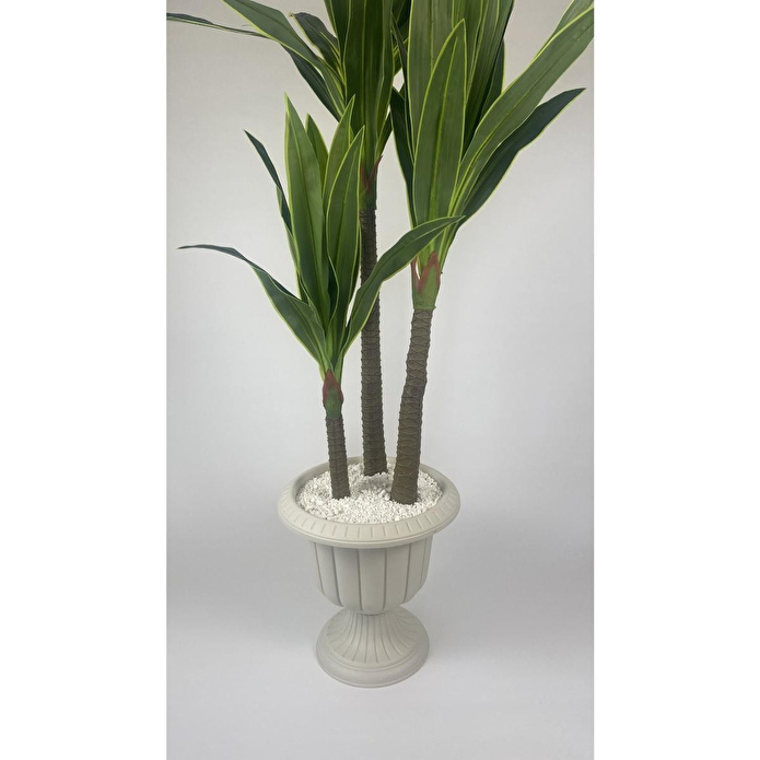 Biçiçek Yucca Bitkisi 220 Cm Yapay Ağaç Beyaz