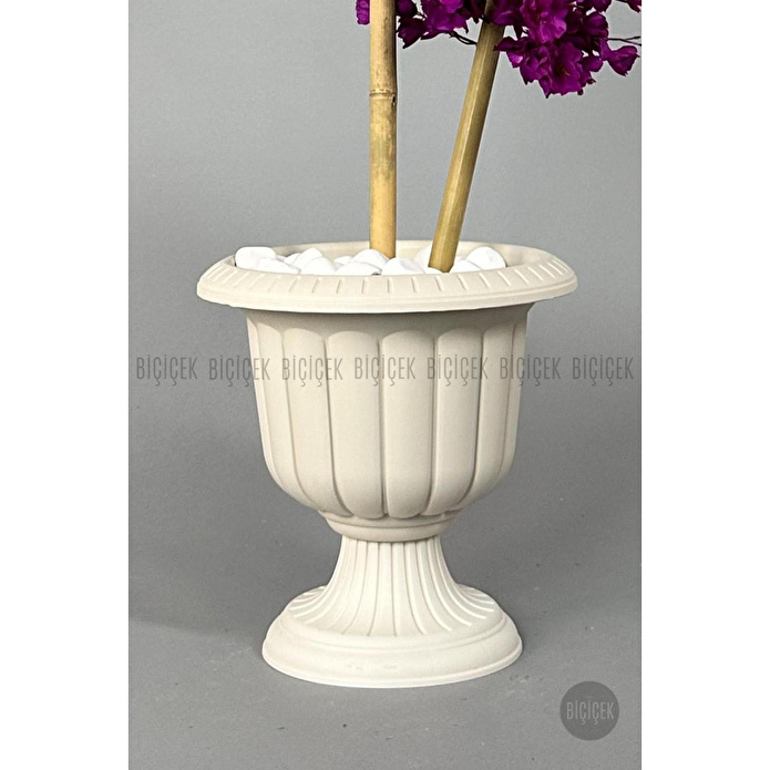 Biçiçek Yapay Ağaç Doğal Bambu Gövdeli Japon Ağacı Mor Bahar Dalı Ağacı 125cm