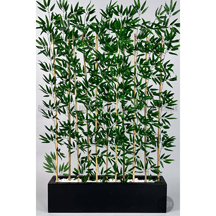Biçiçek Bambu Separator 170 Cm 10 Dallı Yoğun Yapraklı Siyah