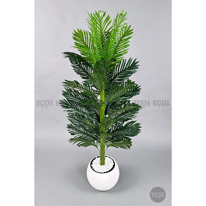 Biçiçek Yapay Areka Ağacı 160-180 Cm Beyazküre170cm