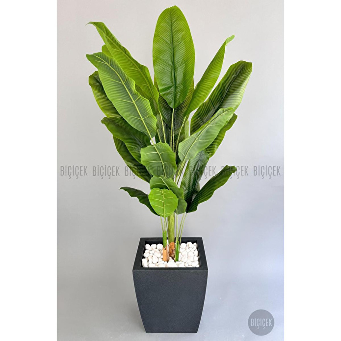 Biçiçek Yapay Muz Ağacı 200 Cm Lux Dış Mekan Saksıda 2