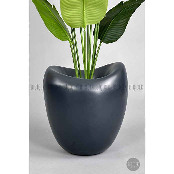 Biçiçek Yapay Muz Ağacı 145-185 Cm Gri