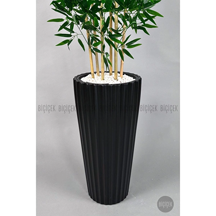 Biçiçek Yapay Bambu Ve Benjamin 6 Dallı Yoğun Yapraklı 220 Cm Siyahbambu