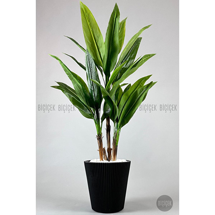 Biçiçek Luna Saksı 37 Cm Ve İç Kova Dahil Siyah