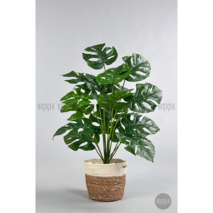 Biçiçek Yapay Monstera Deve Tabanı 65-70 Cm Hasir3