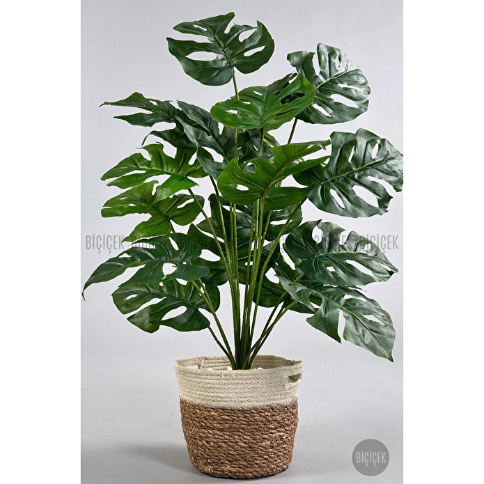 Biçiçek Yapay Monstera Deve Tabanı 65-70 Cm Hasir3