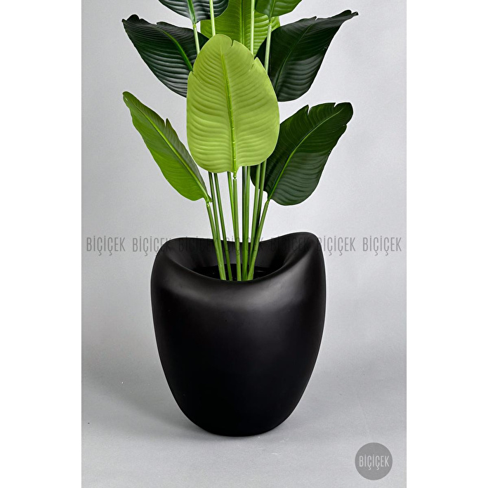 Biçiçek Yapay Muz Ağacı 145-185 Cm Siyah