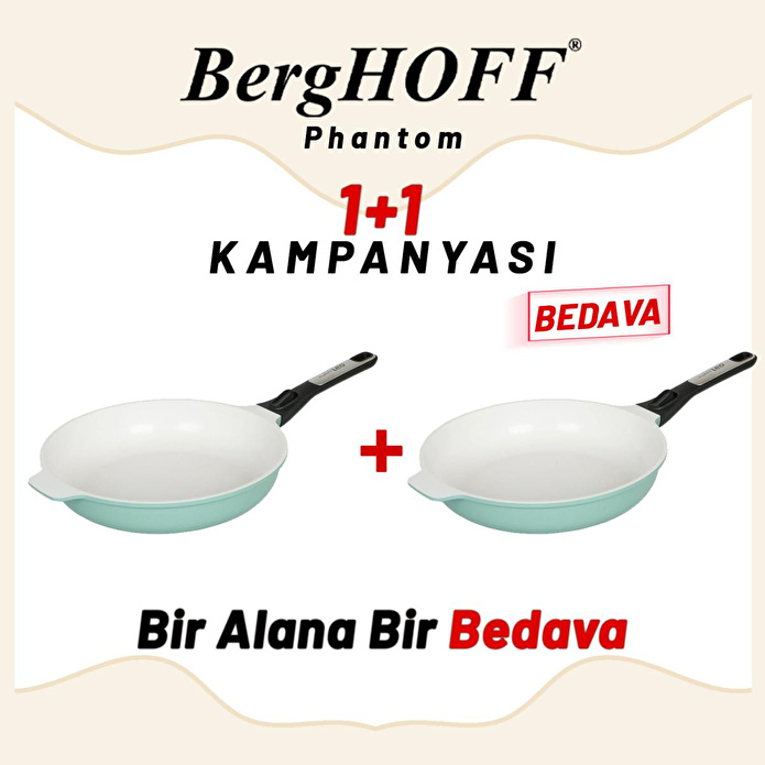Berghoff 1+1 Hediye Leo Phantom Kizartma Tavasi 28cm Forest Green