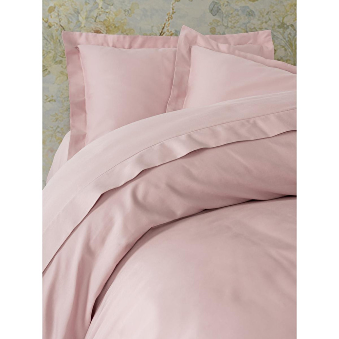 Cotton Box Elegant Saten Çift Kişilik Nevresim Takımı Pudra