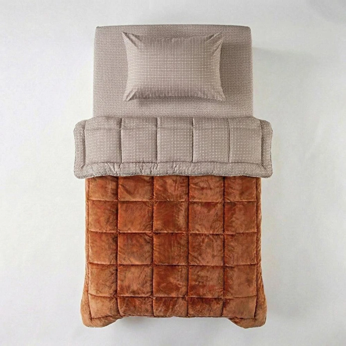 Othello Tek Kişilik Çift Taraflı Welsoft Comforter Yorgan Seti Orange 155x215 Cm - Dormio Soft Trigo Serisi
