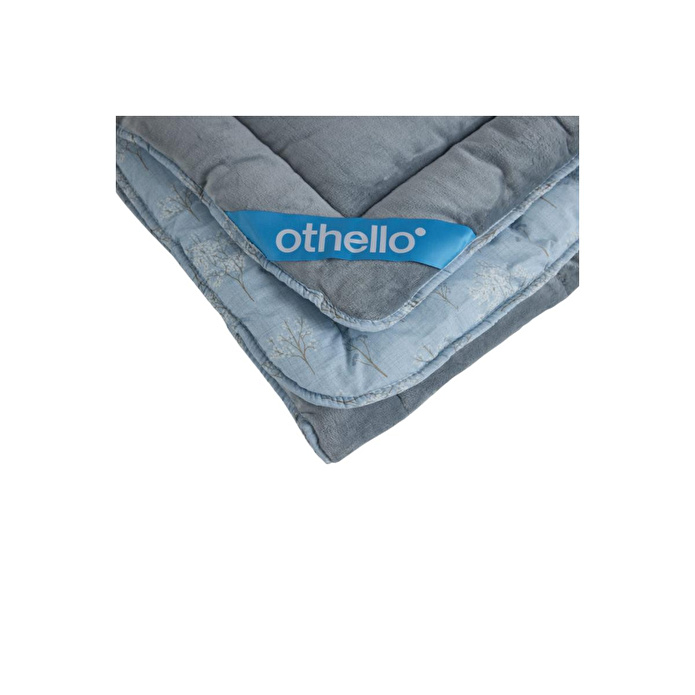 Othello Çift Kişilik Çift Taraflı Welsoft Comforter Yorgan Seti Mavi 195x215 Cm - Dormio Soft Bloom Serisi