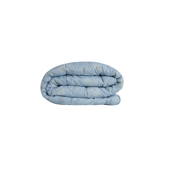 Othello Kullanımı Kolay Tek Kişilik Yorgan 155x215 Cm Mavi - Dormio Bloom Serisi
