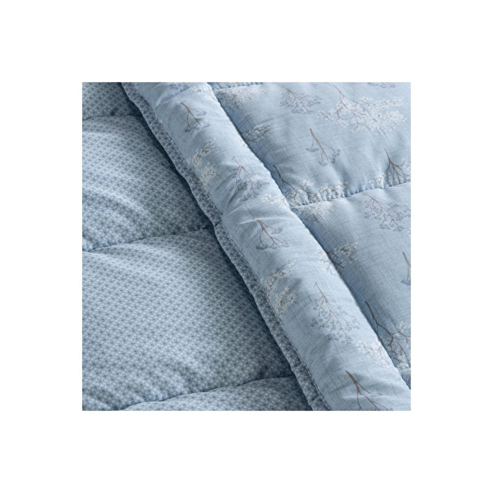 Othello Kullanımı Kolay Tek Kişilik Yorgan 155x215 Cm Mavi - Dormio Bloom Serisi