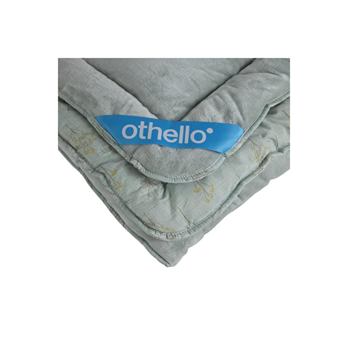 Othello Tek Kişilik Çift Taraflı Welsoft Comforter Yorgan Seti Yeşil 155x215 Cm - Dormio Soft Bloom Serisi