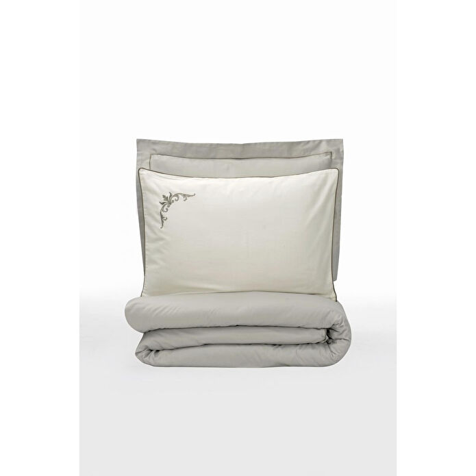 Cotton Box Elite Saten Çift Kişilik Nevresim Takımı Teresa Bej