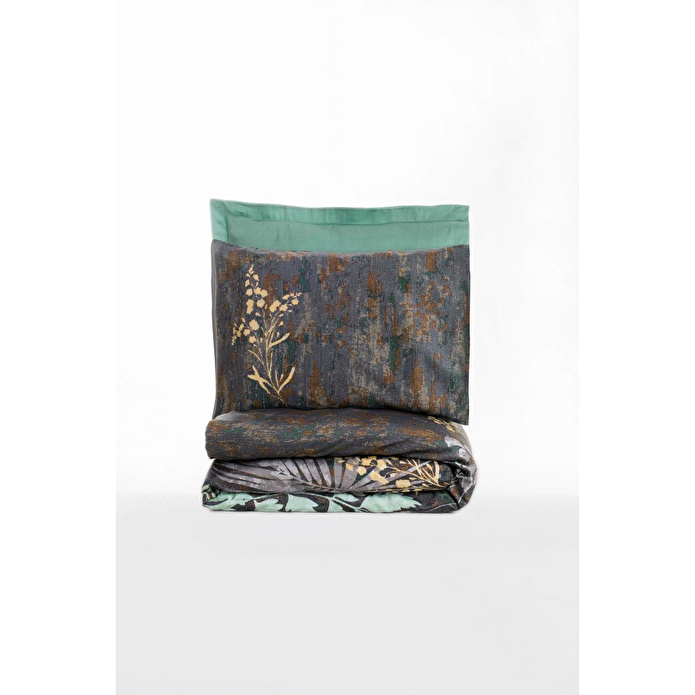 Cotton Box Saten Çift Kişilik Nevresim Takımı Clorasa Mint