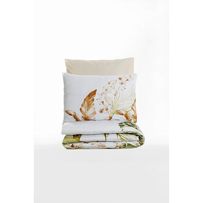 Cotton Box Saten Çift Kişilik Nevresim Takımı Luster Bej