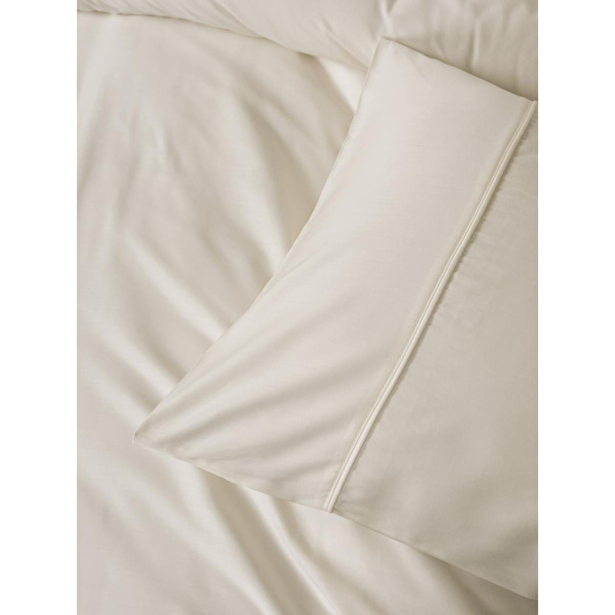 Cotton Box Silky Saten Çift Kişilik Nevresim Takımı Ekru