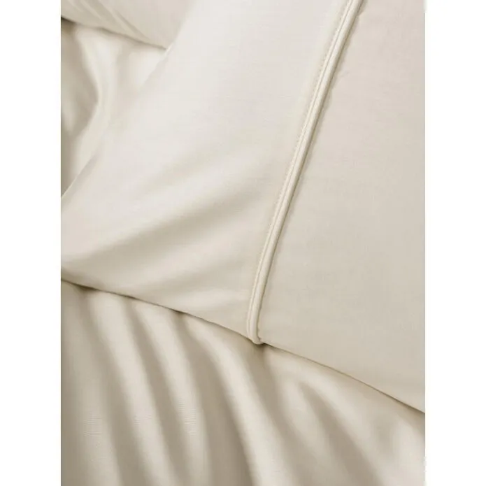 Cotton Box Silky Saten King Size Nevresim Takımı Ekru