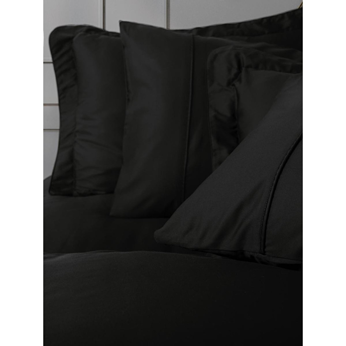 Cotton Box Silky Saten Çift Kişilik Nevresim Takımı Siyah