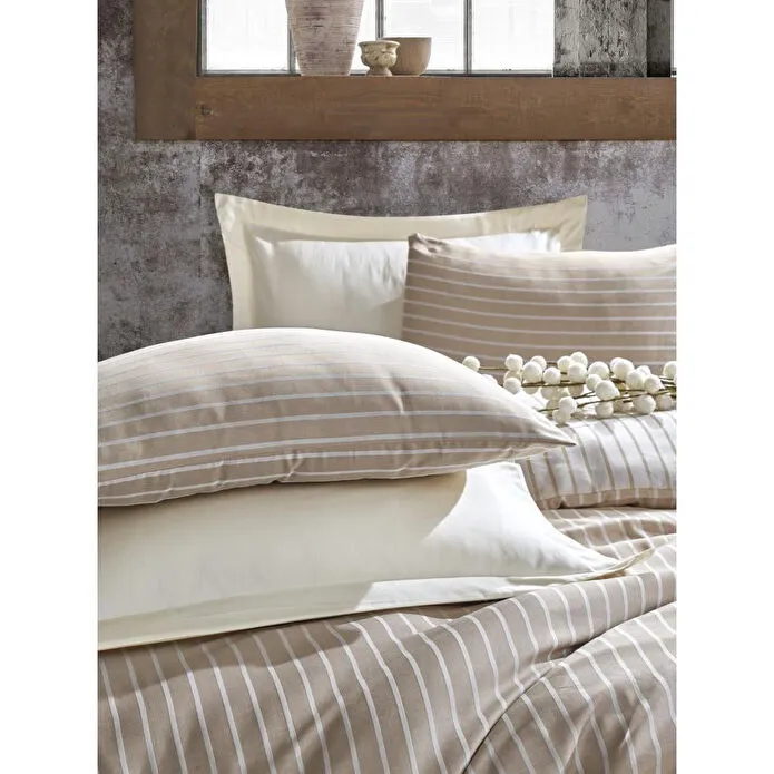 Cotton Box Bambu Çift Kişilik Nevresim Takımı Vizon