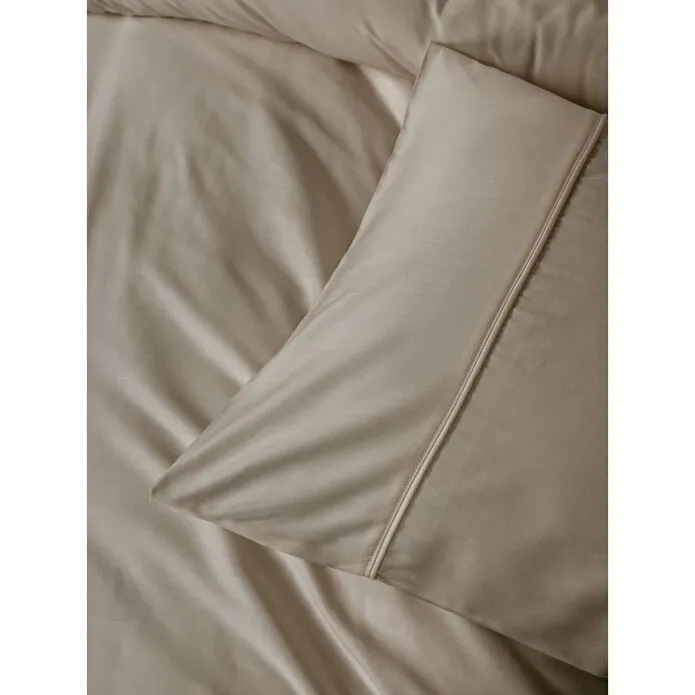 Cotton Box Silky Saten King Size Nevresim Takımı Bej