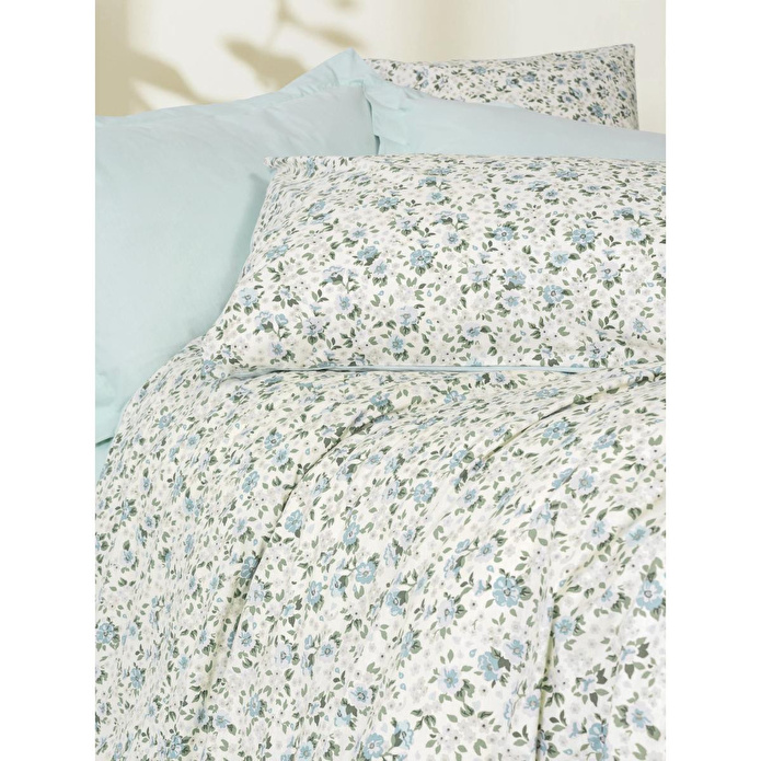 Cotton Box Petite Tek Kişilik Lastikli Çarşaflı Nevresim Takımı Nola Mint