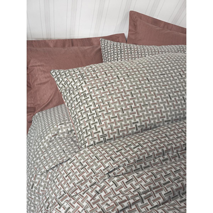 Cotton Box Petite Tek Kişilik Lastikli Çarşaflı Nevresim Takımı Mote Kiremit