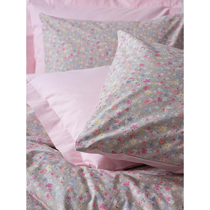 Cotton Box Petite Çift Kişilik Lastikli Çarşaflı Nevresim Takımı Sihu Pembe