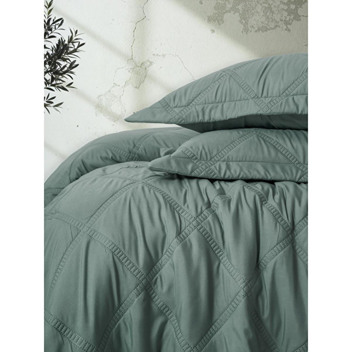 Cotton Box Serra Çift Kişilik Yatak Örtüsü Tila Mint