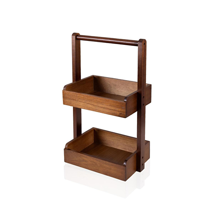 The Mia Natura Akasya 2 Katlı Düzenleyici Raf 27x18x44 Cm