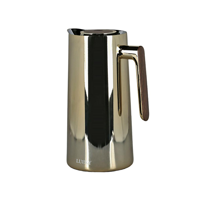 Lucky Art 1l Çelik Gövdeli Karaf Termos Gold