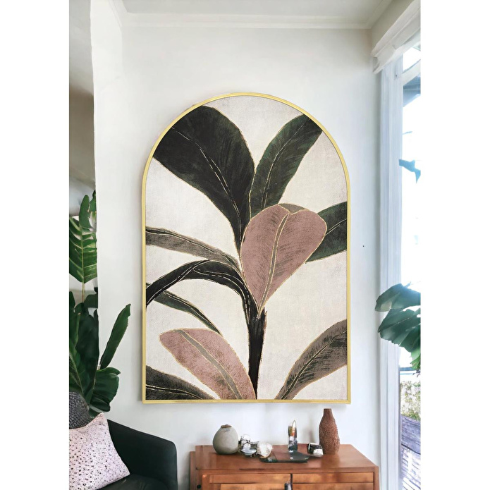 The Mia Botanic Leaf Tablo 80x120 Cm