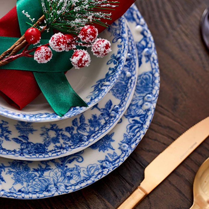 Mudo Home Blue Dream Servi̇s Tabaği Seti̇ 6li-26 Cm