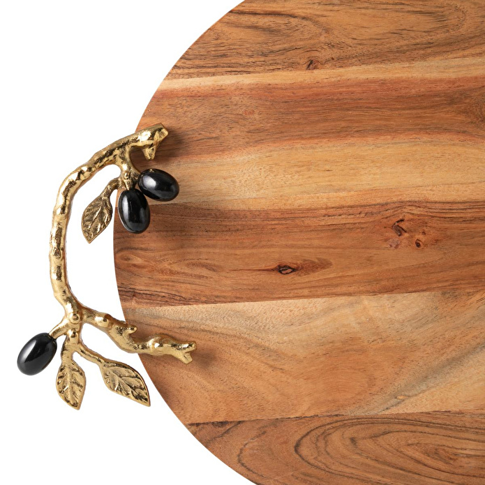 Mudo Home Olive Ahşap Dekorati̇f Tepsi̇ 45x33x6cm