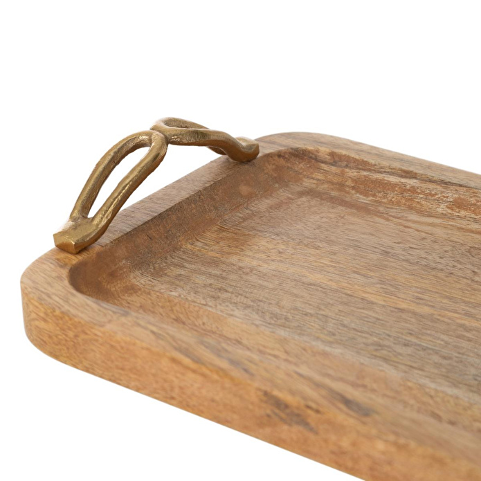 Mudo Home Grove Dekorati̇f Tepsi̇ 38 X 20 Cm