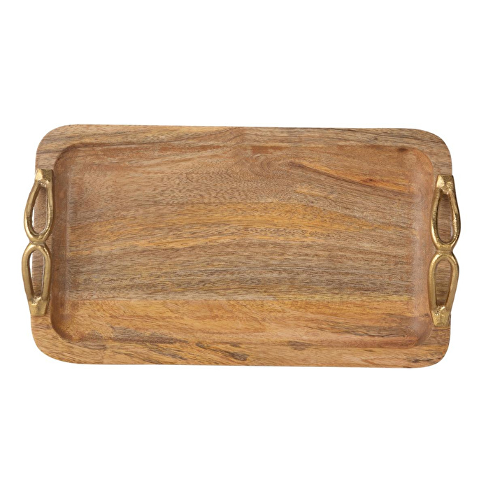 Mudo Home Grove Dekorati̇f Tepsi̇ 38 X 20 Cm