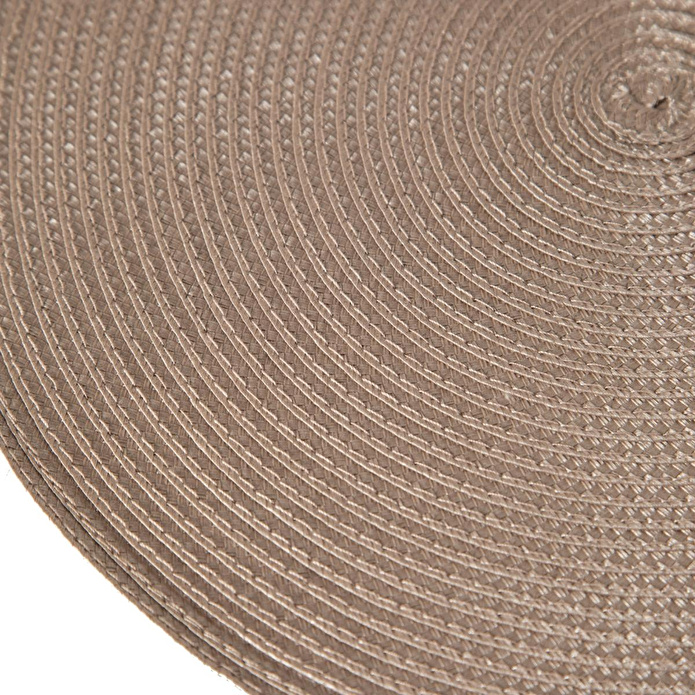 Mudo Home Monomat Yuvarlak Ameri̇kan Servi̇si̇ 38 Cm Taupe