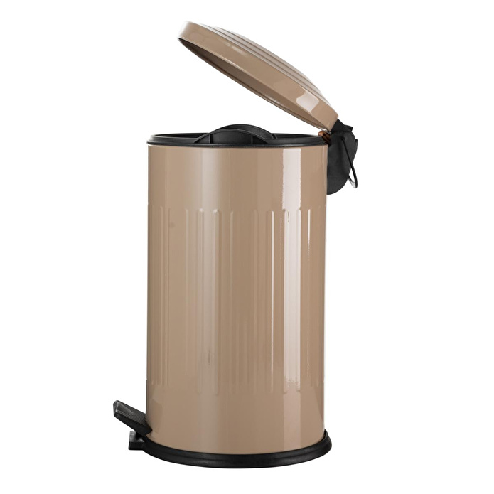 Mudo Home 16lt Pedalli Vintage Çöp Kovasi Bej