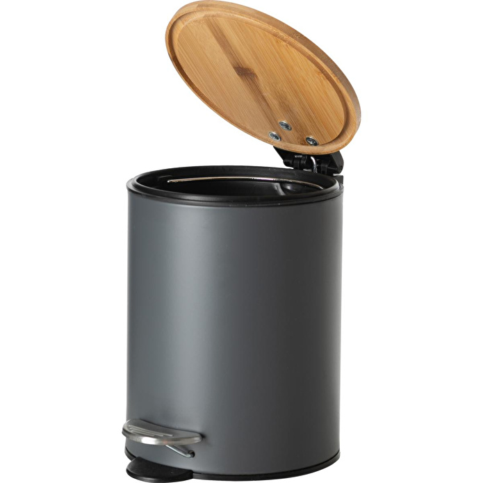 Mudo Home 5five Boho Çöp Kovasi Si̇yah 3 Lt