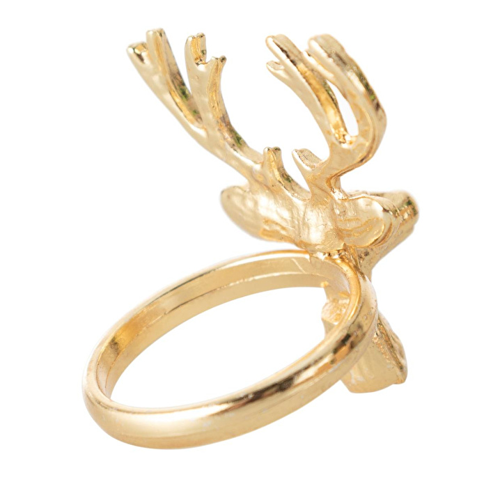 Mudo Home Geyi̇k Fi̇gürlü Peçete Halkasi Gold 6li