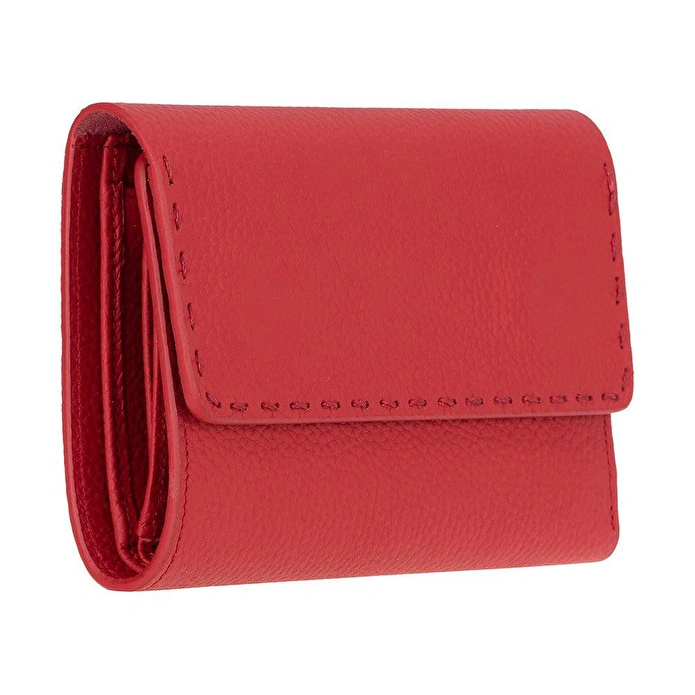Bloominbag Arc Wallet Crimson Red Hakiki Deri Kartlıklı Manyetik Cüzdan