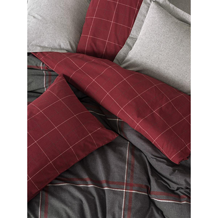 Cotton Box Warm Flanel Çift Kişilik Nevresim Takımı Sento Gri