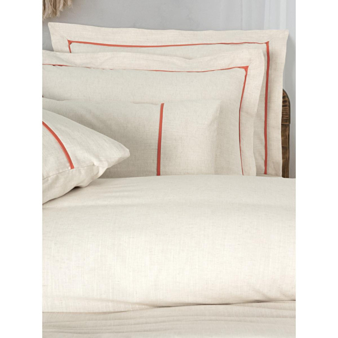 Cotton Box Inborn Çift Kişilik Nevresim Takımı Banded Turuncu