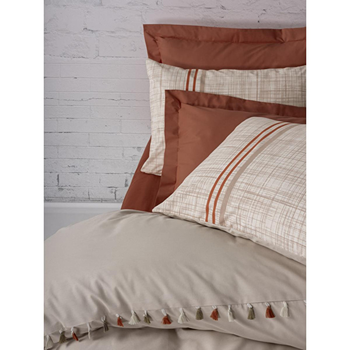 Cotton Box Candy Çift Kişilik Nevresim Takımı Merri Bej