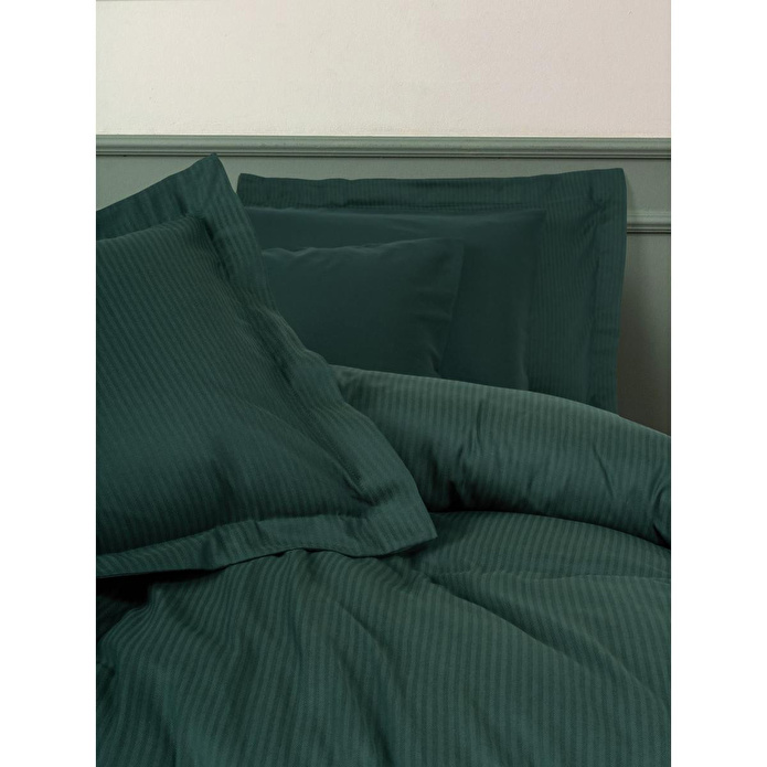 Cotton Box Tensel Craft Çift Kişilik Nevresim Takımı Petrol