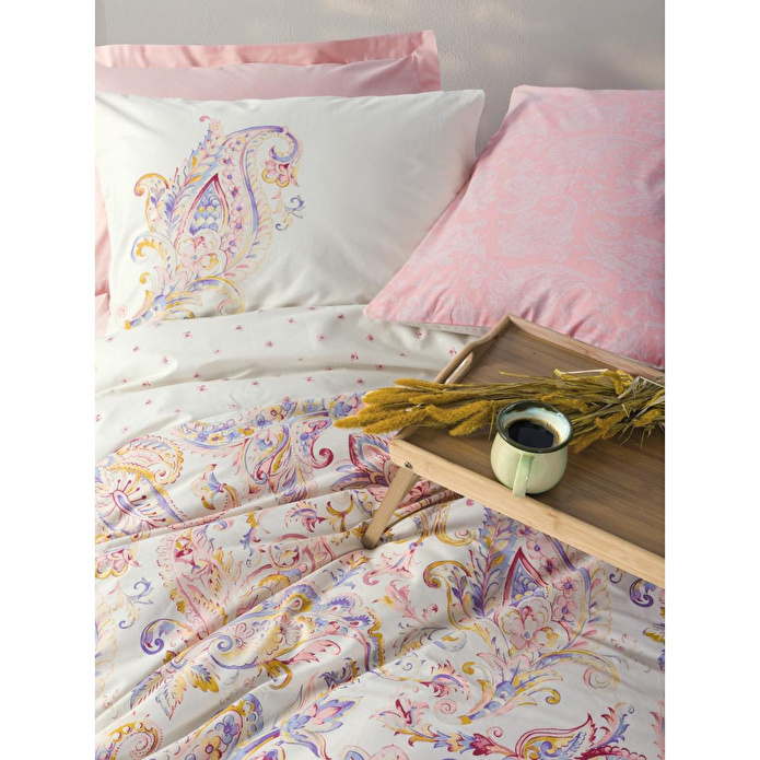 Cotton Box Bohem Çift Kişilik Nevresim Takımı Muna Pembe