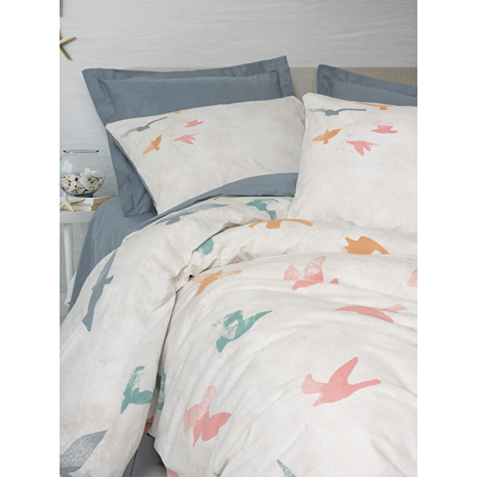 Cotton Box Maritime Tek Kişilik Nevresim Takımı Kaija Mavi